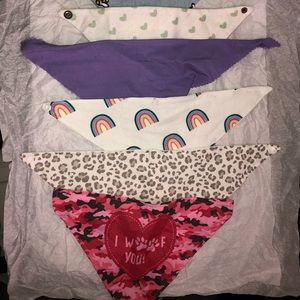 Set of 5 Dog Bandanas (New)